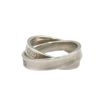 Tiffany & Co Interlocking Silver Ring — view 2
