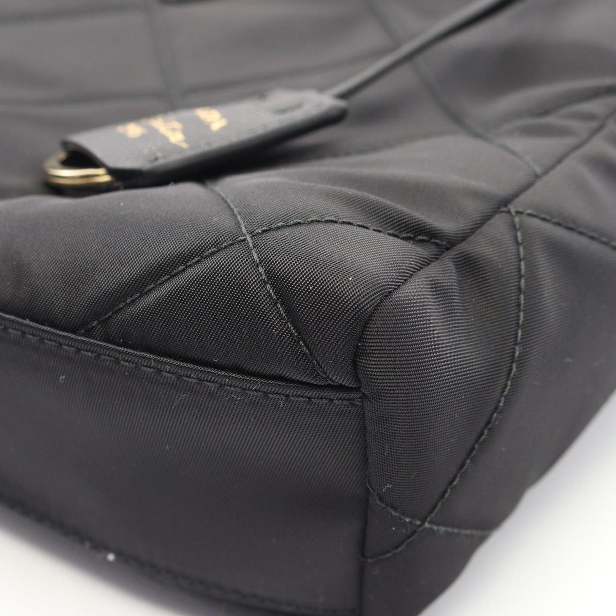 Prada Shoulder Bag Re Edition Black Nylon Saffiano Leather Editio — view 5