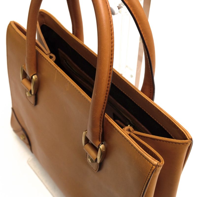 Gucci Bag Tote Bag Handbag Ladies Women Leather Genuine Brown 120895 Unisex