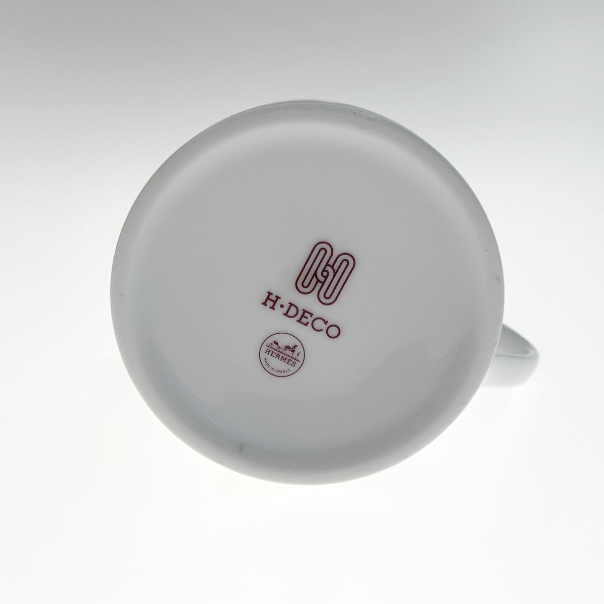 Hermes H Deco Mug White X Red