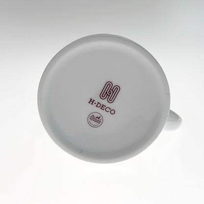 Hermes H Deco Mug White X Red
