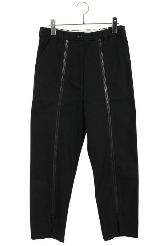 Gucci 701328 Xdbzm Front Double Zip Design Canvas Long Pants Women 40