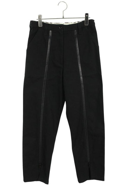 Gucci 701328 Xdbzm Front Double Zip Design Canvas Long Pants Women 40