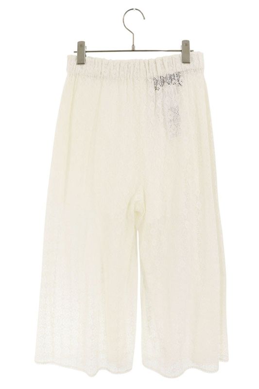 Gucci 740596 Zammc GG Floral Lace Wide Leg Trouser Long Pants Women 40