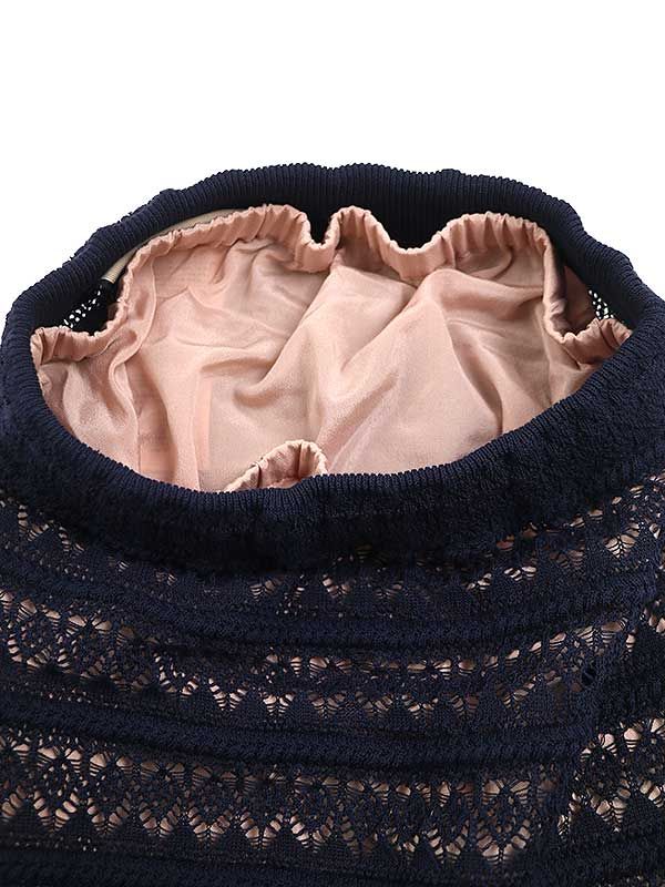 Gucci 23ss Cotton Lace Skirt 743289 Xkc2y Navy S