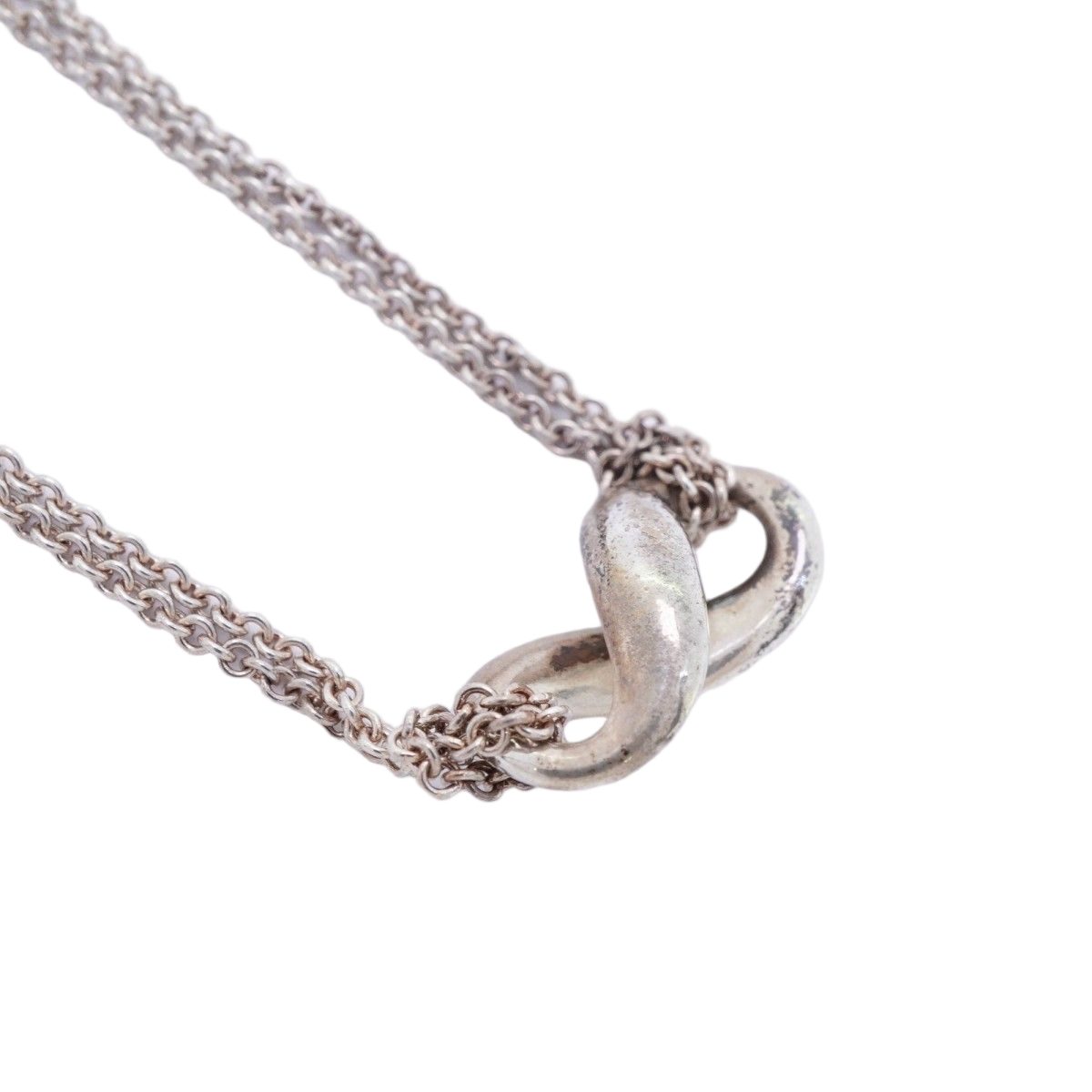 Tiffany & Co Necklace Infinity Double Chain Silver — view 2