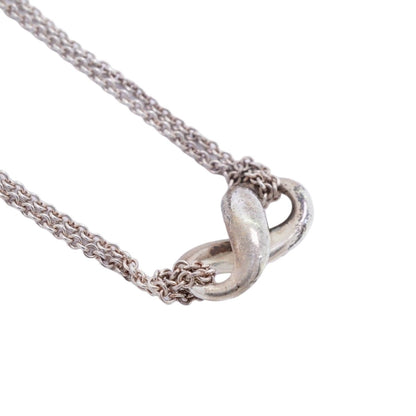 Tiffany & Co Necklace Infinity Double Chain Silver — view 2