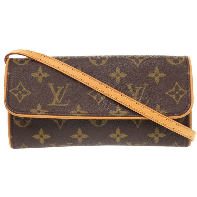 Louis Vuitton Pochette Twin PM Monogram Shoulder Bag 0981
