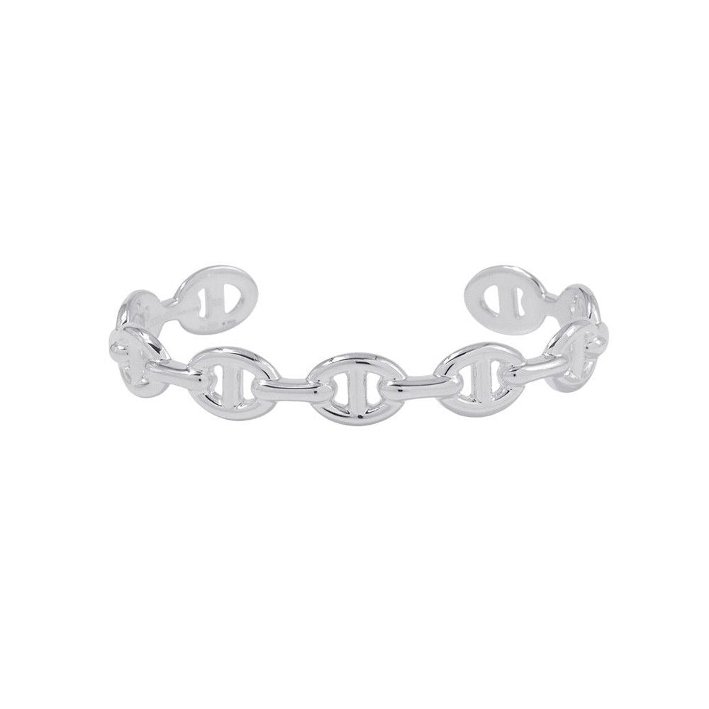 Hermes Bracelet Chaine D'ancre Bangle Silver