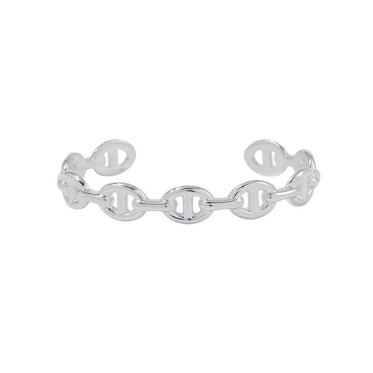 Hermes Bracelet Chaine D'ancre Bangle Silver