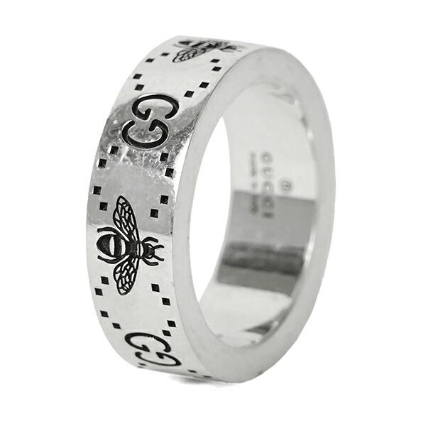 Gucci Ring GG & Bee Silver