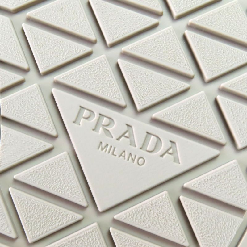 Prada 2dg126 Suede Leather Shoes Slip-on Natural 6.5 With Box And Storage Bag