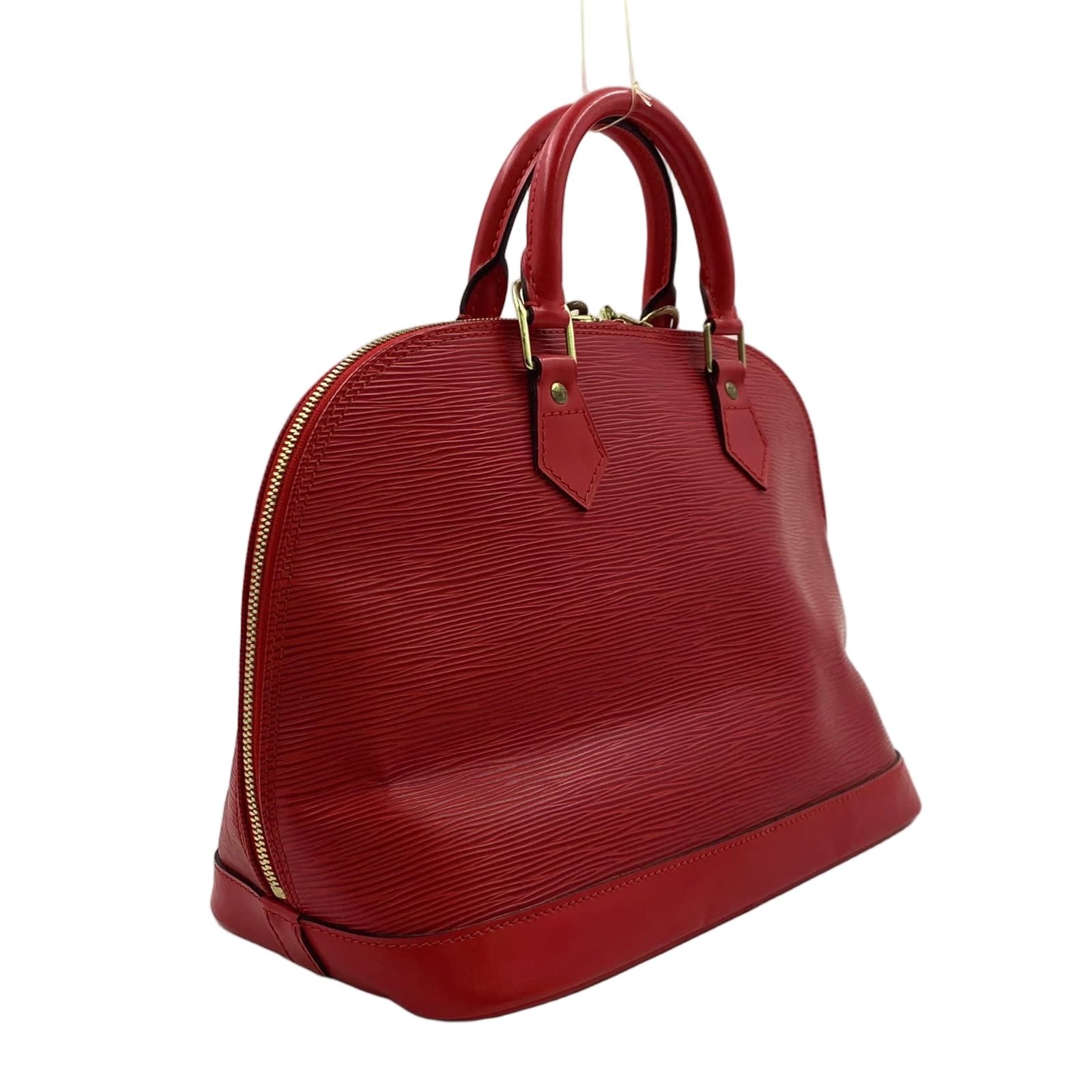 Louis Vuitton Alma Epi Castilian Red Leather Handbag Gold — view 2