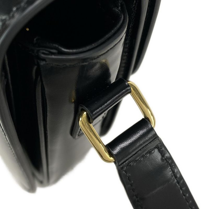 Celine Triomphe Medium Shoulder Bag 187363bf438no Black