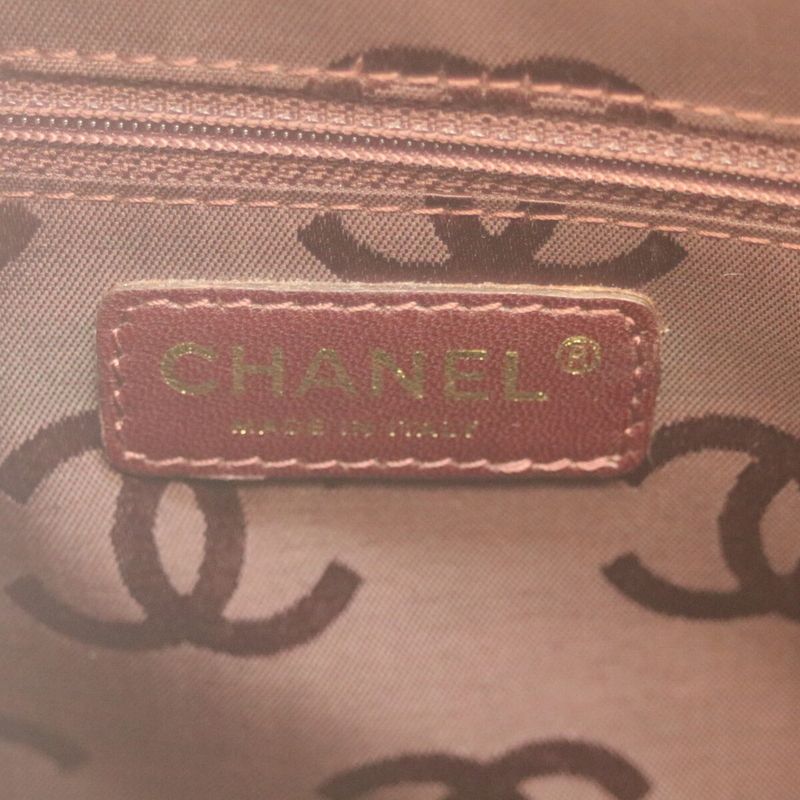 Chanel No 8 Brown Wild Stitch W Zipper Mini Boston Handbag Boston Bag Women
