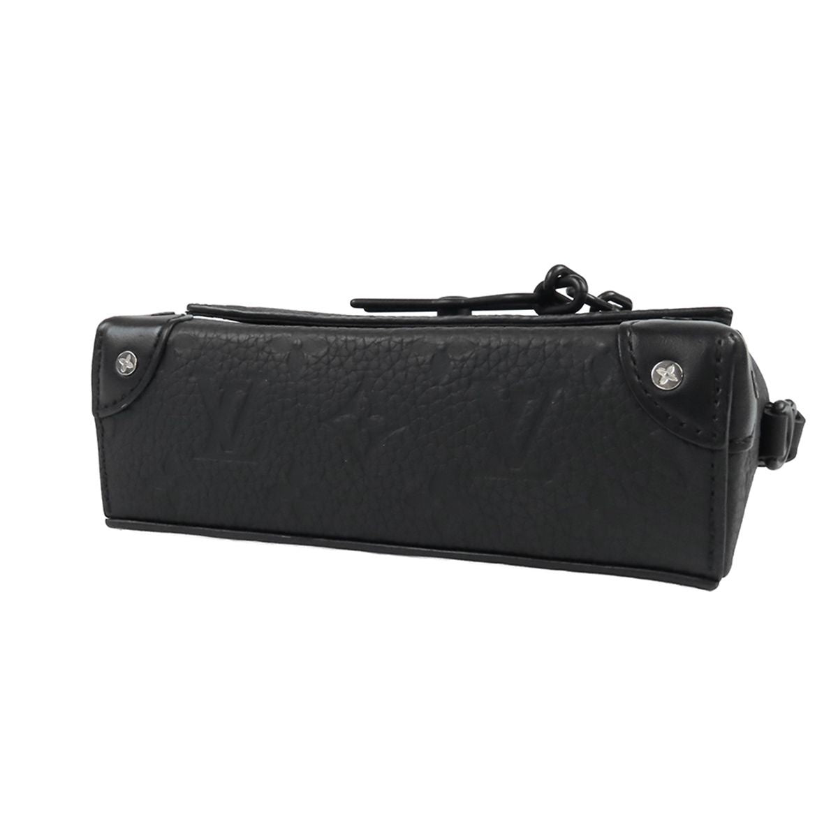 Louis Vuitton Steamer Wearable Wallet Black Monogram Taurillon Shoulder Bag — view 3