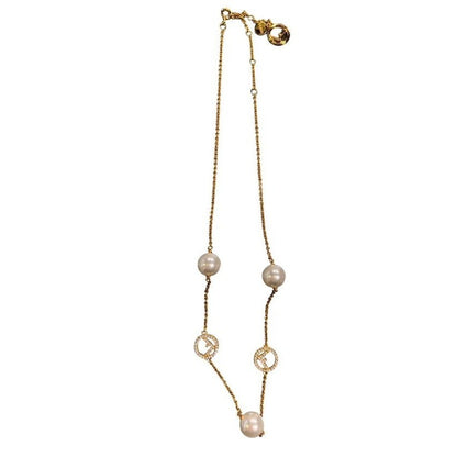 Fendi Necklace Pearl Gld Is Bijoux 1 Never