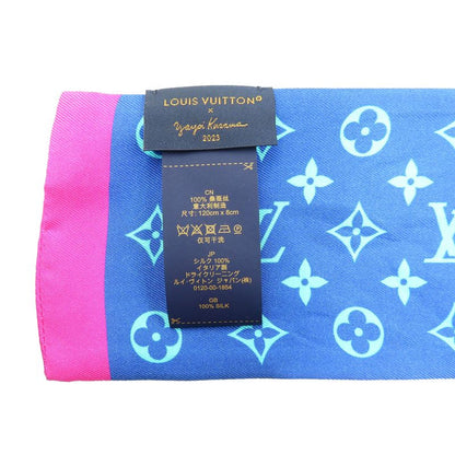 Louis Vuitton LV X YK Bandeau Pumpkin Yayoi Kusama M78391 Silk Blue Multicolor