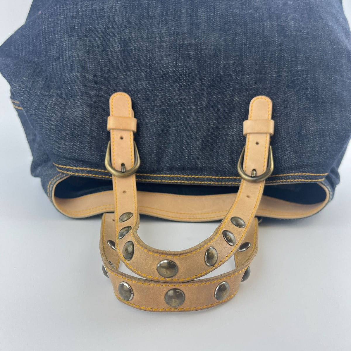 Miu Miu Handbag Navy Denim Vintage — view 11