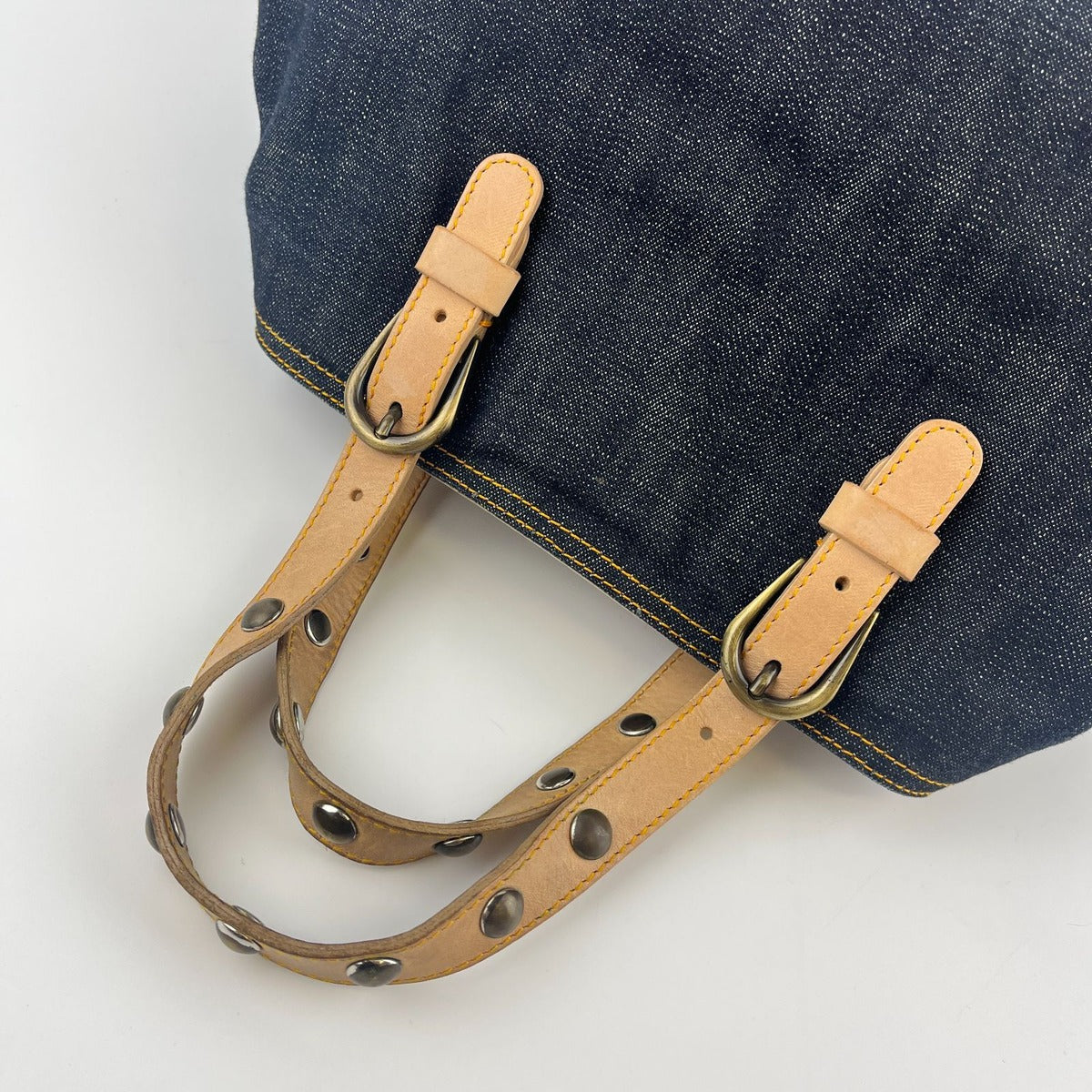 Miu Miu Handbag Navy Denim Vintage — view 13