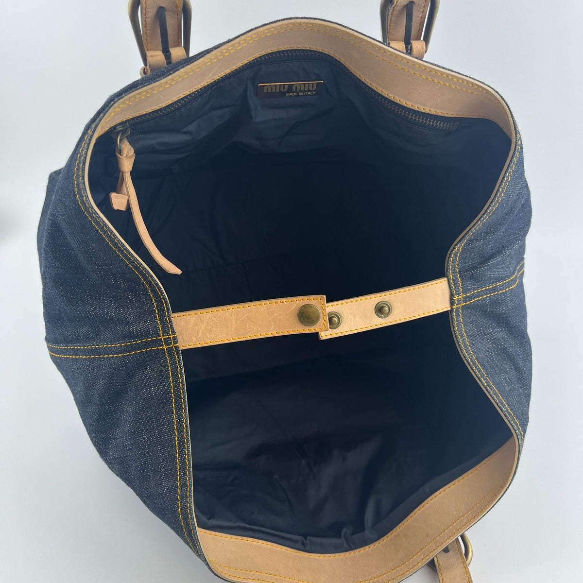 Miu Miu Handbag Navy Denim Vintage — view 16