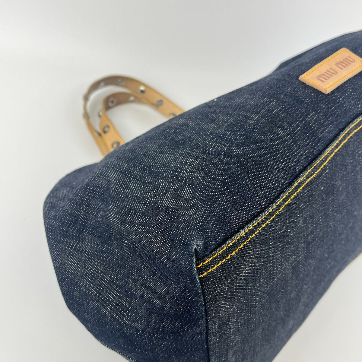 Miu Miu Handbag Navy Denim Vintage — view 7