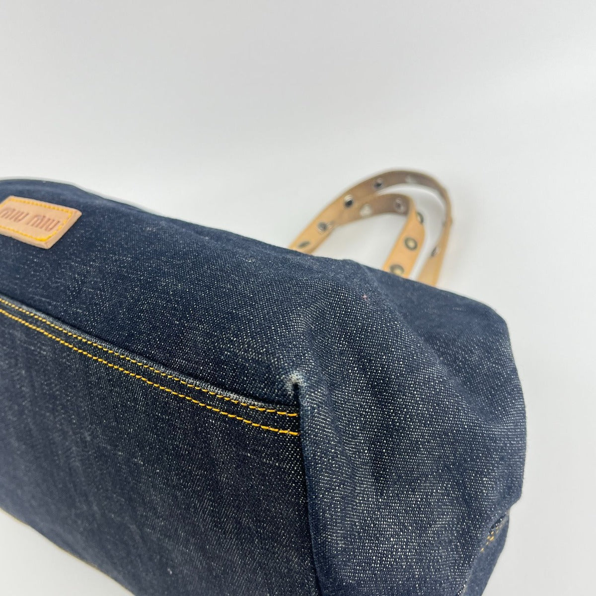 Miu Miu Handbag Navy Denim Vintage — view 8