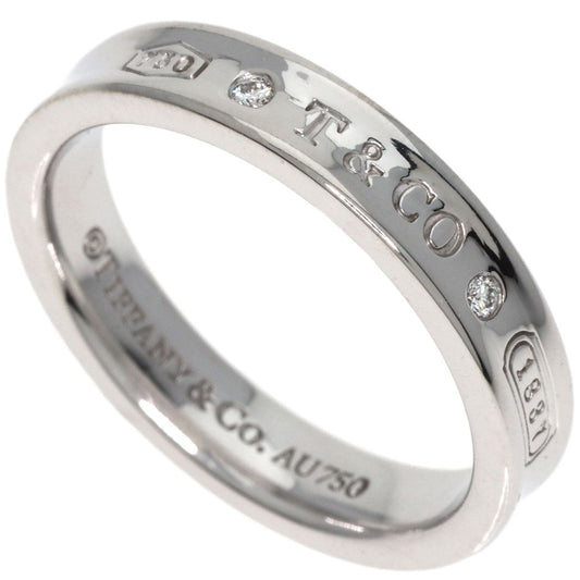 Tiffany & Co. Narrow Diamond Ring 18K White Gold