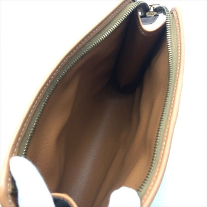Celine Macadam Triomphe Clutch Brown