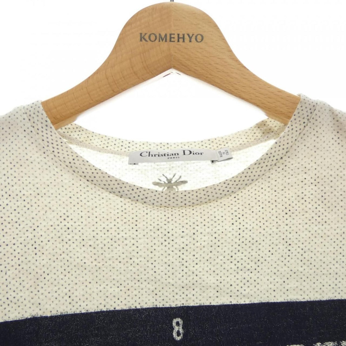 Dior la Justice T-Shirt Beige Navy — view 5