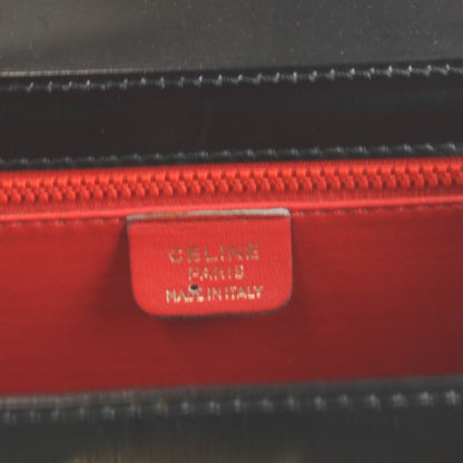 Celine Handbag Leather Black