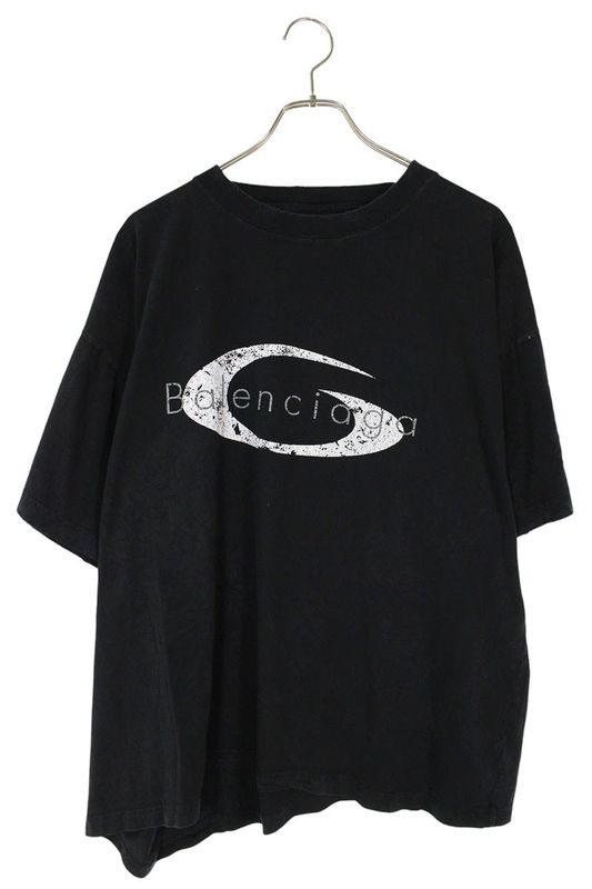 Balenciaga 25SS 826346 Tsve9 Logo Print Boxy T-shirt Men's M