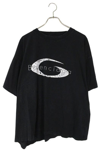 Balenciaga 25SS 826346 Tsve9 Logo Print Boxy T-shirt Men's M