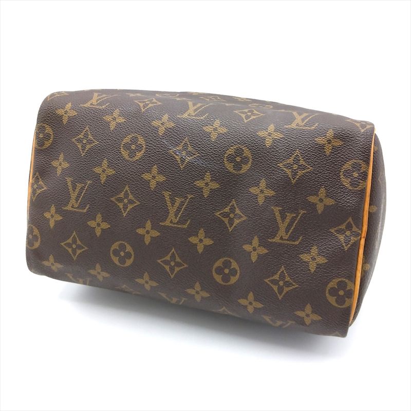Louis Vuitton Speedy 25 Handbag Monogram Canvas M41109 Brown Th0997 Mini Boston