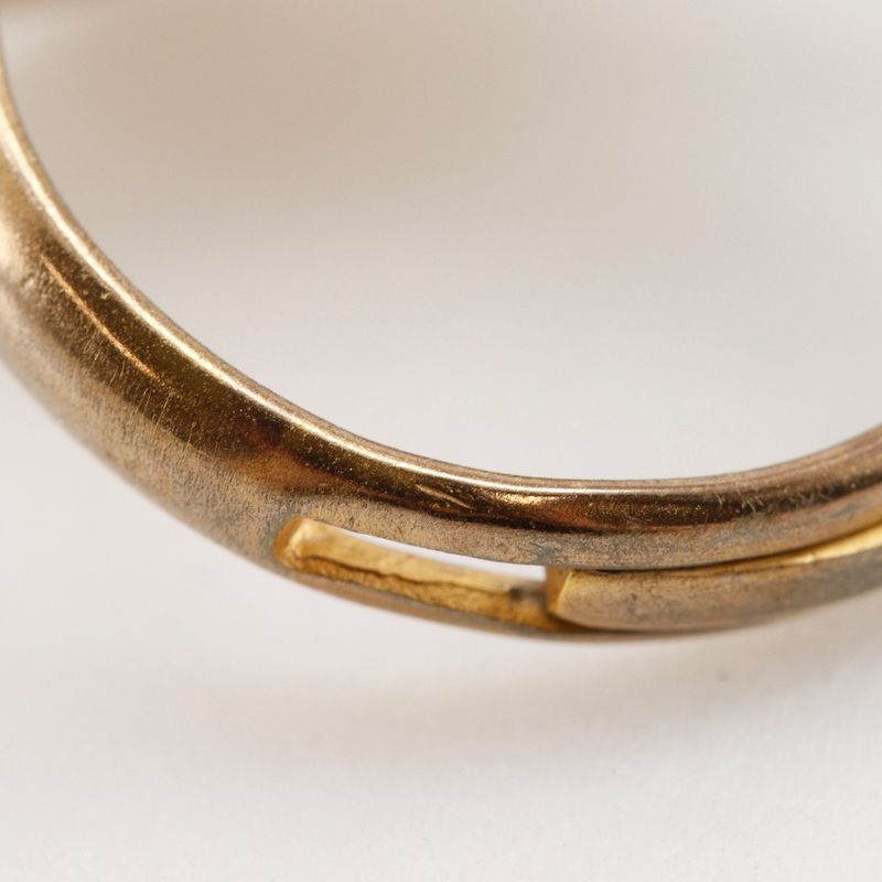 Chanel Flower Motif Free Size Gold Plated No.13 99A Ladies 4.5g Ring