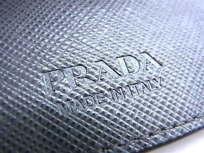 Prada 2pg222 Saffiano Leather 6-ring Key Case Key Case Men's Black Fa3866
