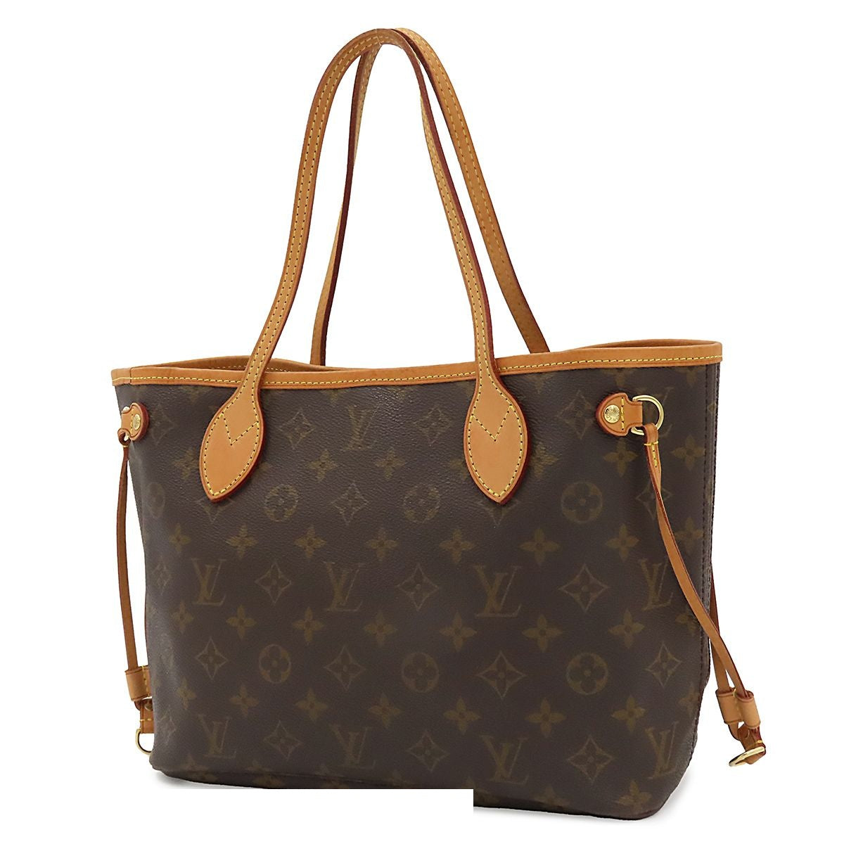 Louis Vuitton Neverfull PM Brown Gold Monogram Canvas Tote Bag — view 2