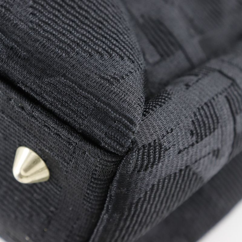 Dior Christian Dior Cannage Jca449449 Nylon Canvas Black Ladies Tote Bag