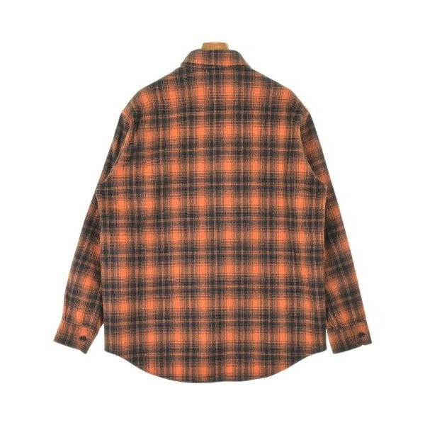 Celine Casual Shirt Wool Orange Black — view 2