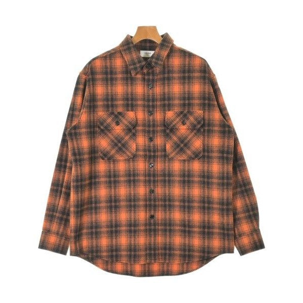Celine Casual Shirt Wool Orange Black