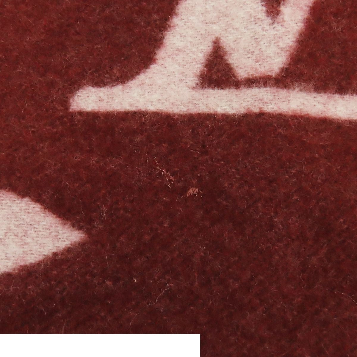 Louis Vuitton Echarpe Reykjavik Bordeaux Cashmere Logo Scarf — view 7