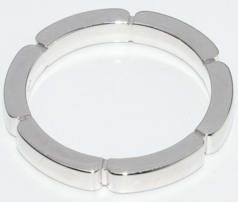 Cartier Ring 18K White Gold Diamond 4P (005ct) Mayon Panthère Wedding Ring