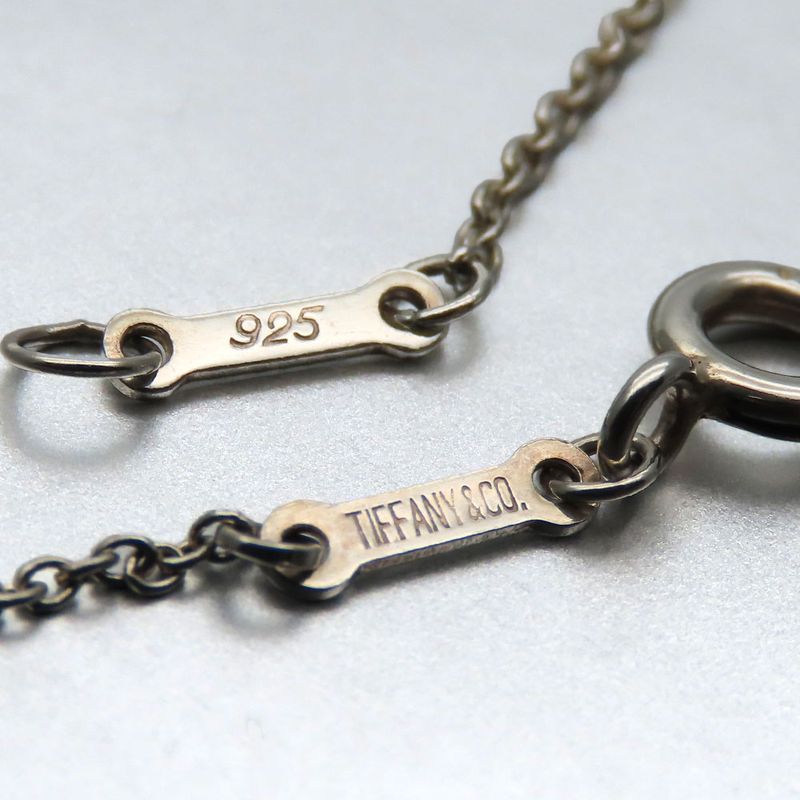 Tiffany & Co Necklace Curved Heart 925 Silver Approx 4.3g Silver Elsa Peretti