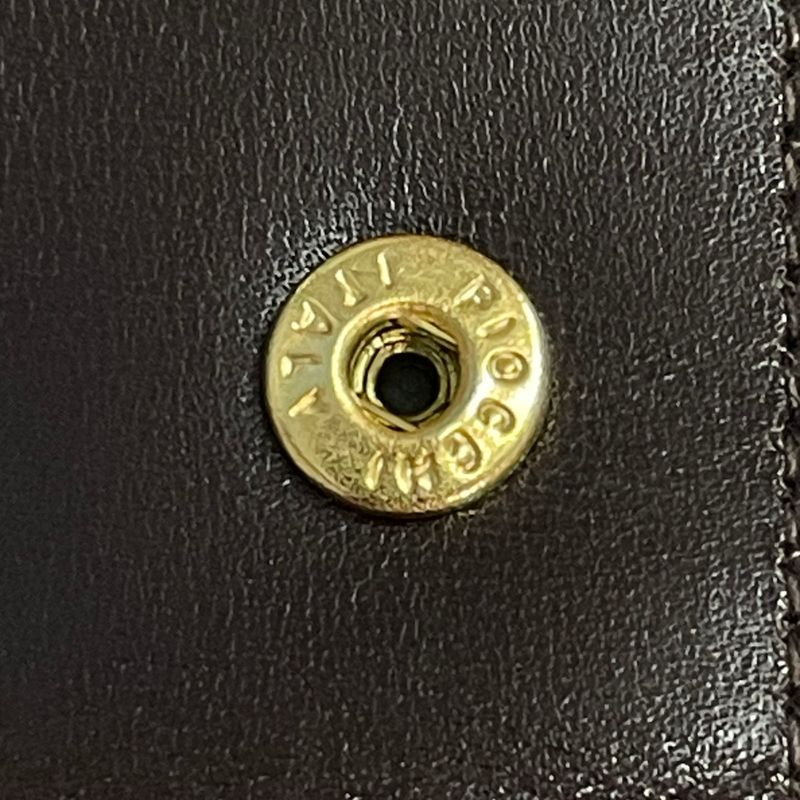 Gucci Key Case GG Logo Leather Hardware Engraved Black