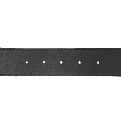 Gucci Wide Belt Double G 406831 Dj20t 1000 Calfskinleather Black Goldhardware