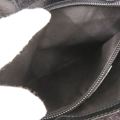 Gucci 27639 GG Canvas Leather Black Shoulder Bag Black 1047 Gucci