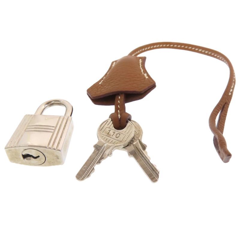 Hermes Birkin 35 Gold Silver Hardware Handbag Taurillon Women