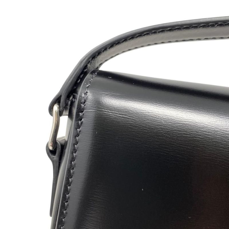Celine Shoulder Bag Teen Triomphe Bag 188423bf4.38si Shiny Calfskin Black