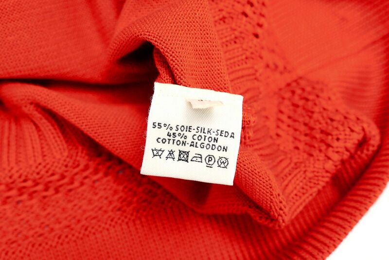 Hermes Knit Size 34 Short Sleeve Sweater Silk And Cotton [made In Italy