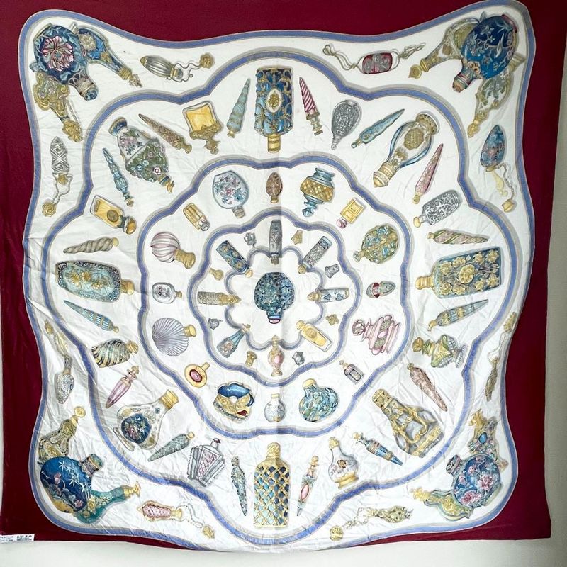 Hermes Carre Importe le Flacon Scarf Silk